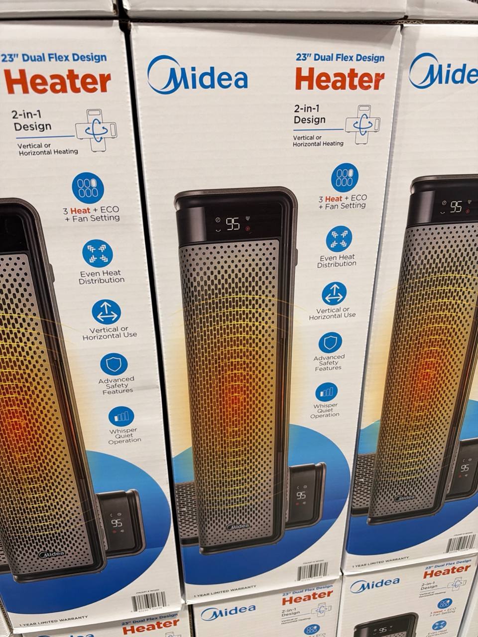 Costco - Midea 23'' Dual Flex Design Heater