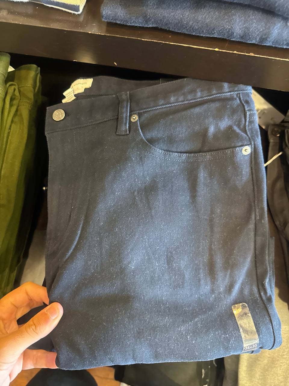 Tommy Masc- Calça Straight Fit