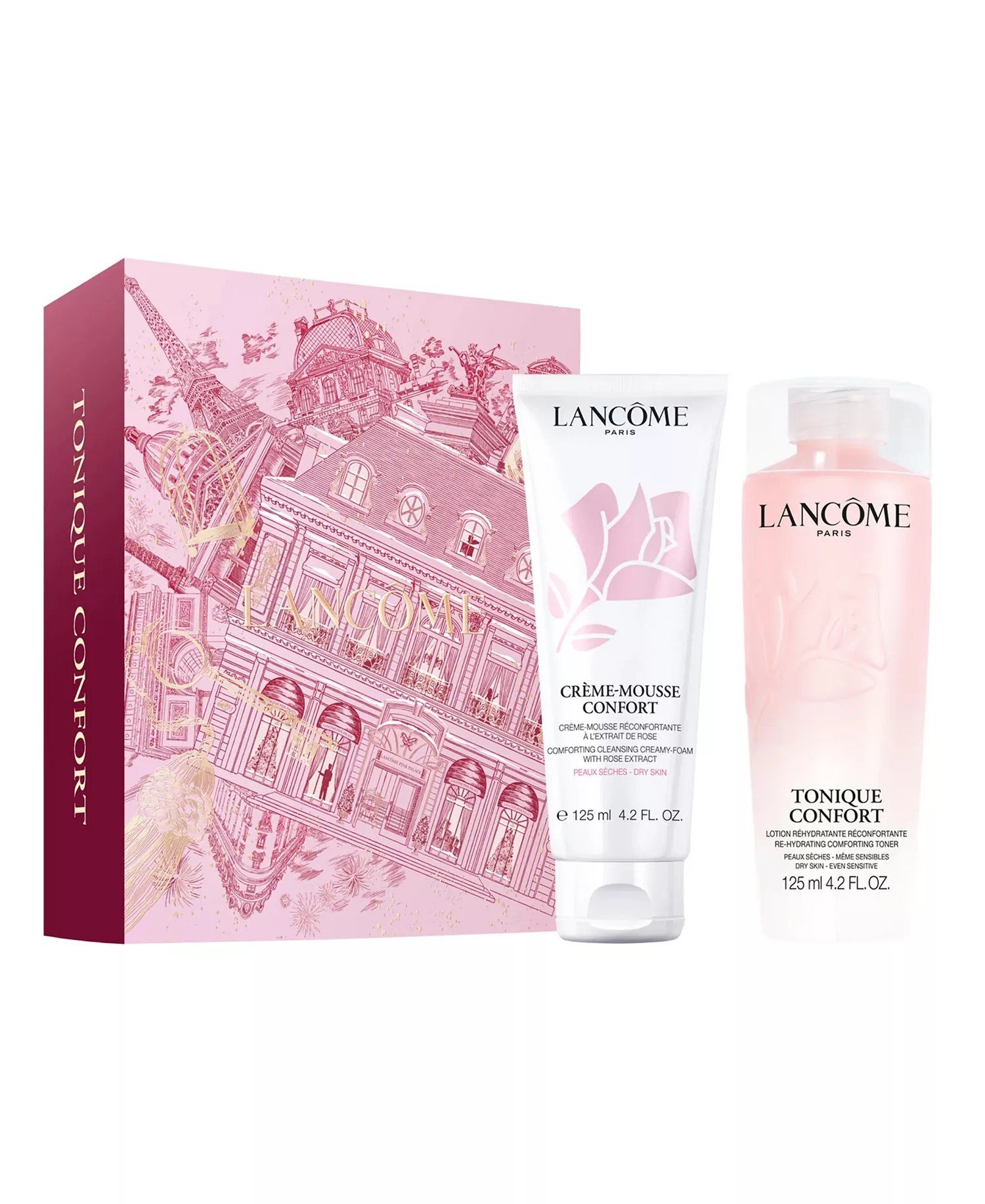 Macy's - Lancôme 2-Piece Tonique Confort Hyaluronic Acid Toner & Crème Mousse Confort Foaming Cleanser Set