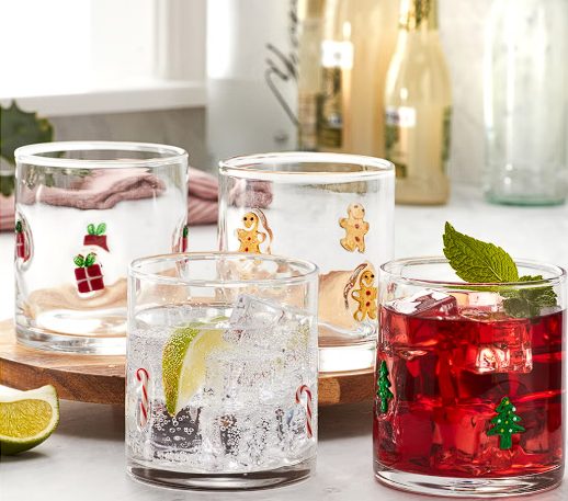 Costco - Pandex 14 oz Holiday Icon Glasses, Set of 4