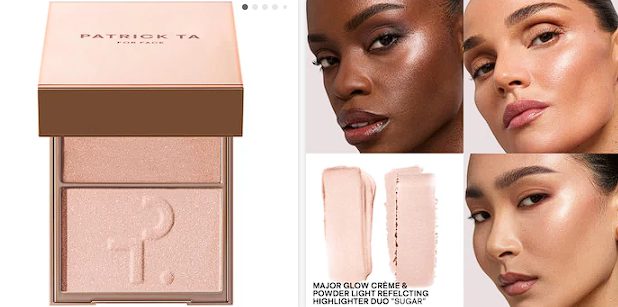 Sephora - PATRICK TA Major Glow Creme & Powder Light Reflecting Translucent Highlighter Duo: Color Sugar
