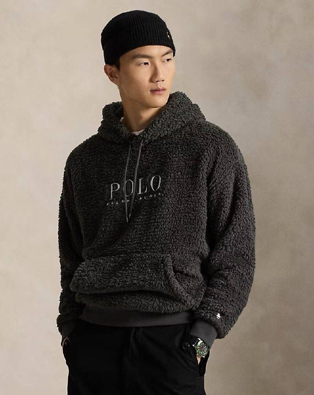 PRL Masc- Logo Pile Fleece Hoodie