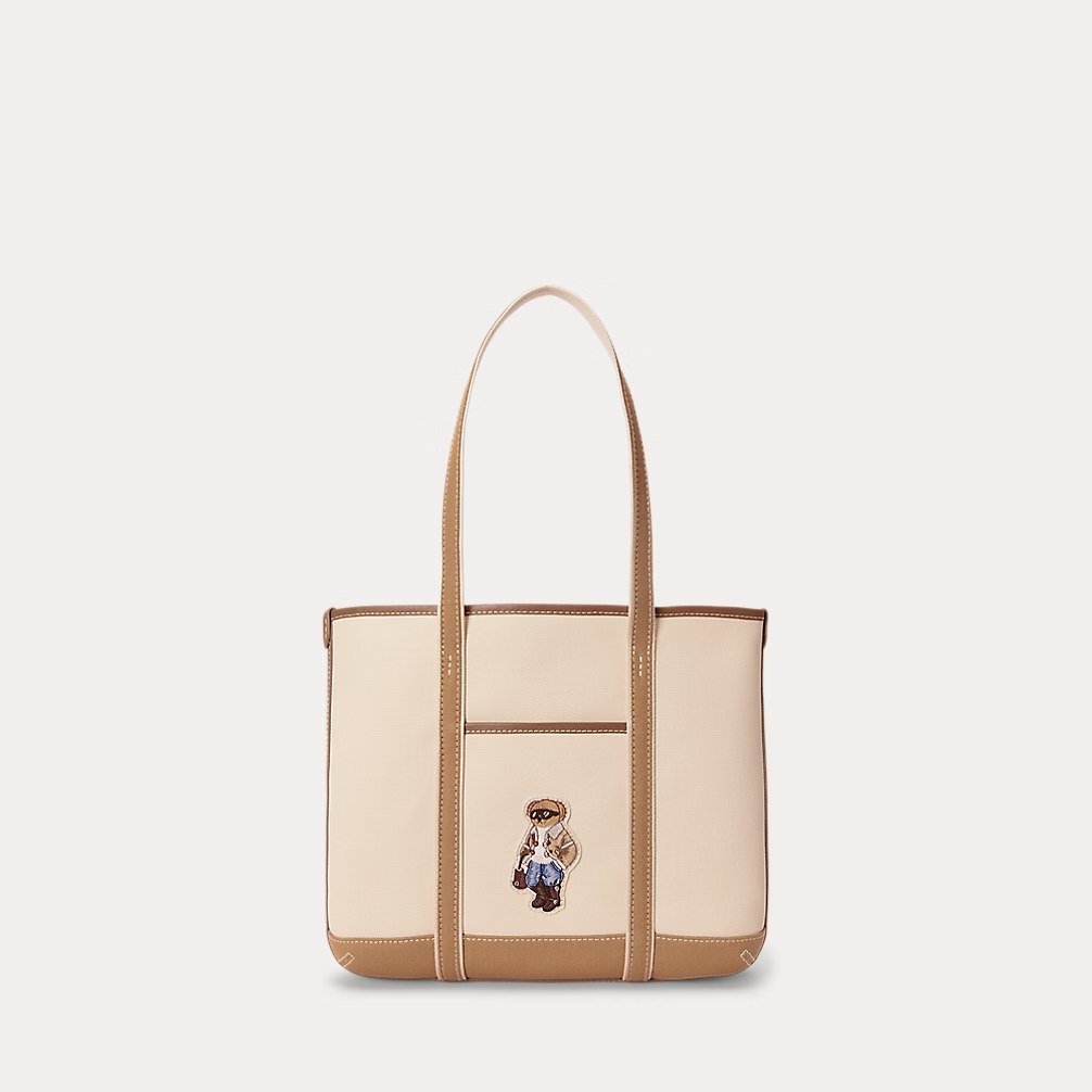 PRL - Polo Bear Canvas Small Shopper Tote