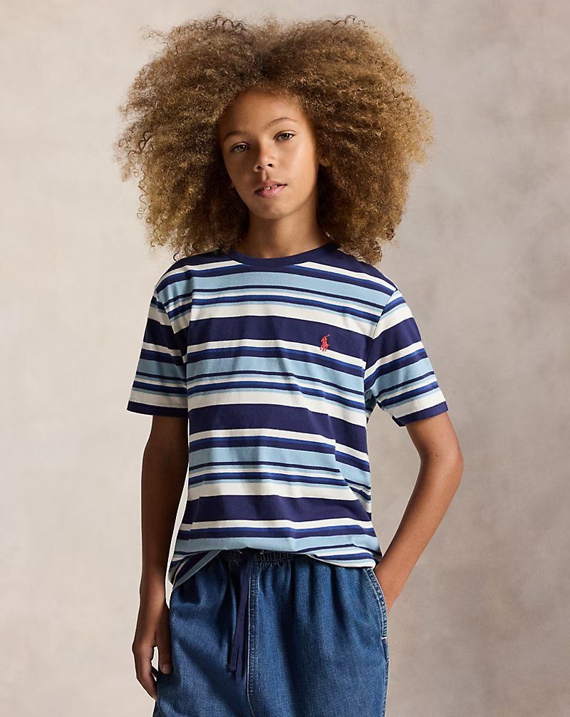 PRL Boy - Striped Cotton Jersey Tee