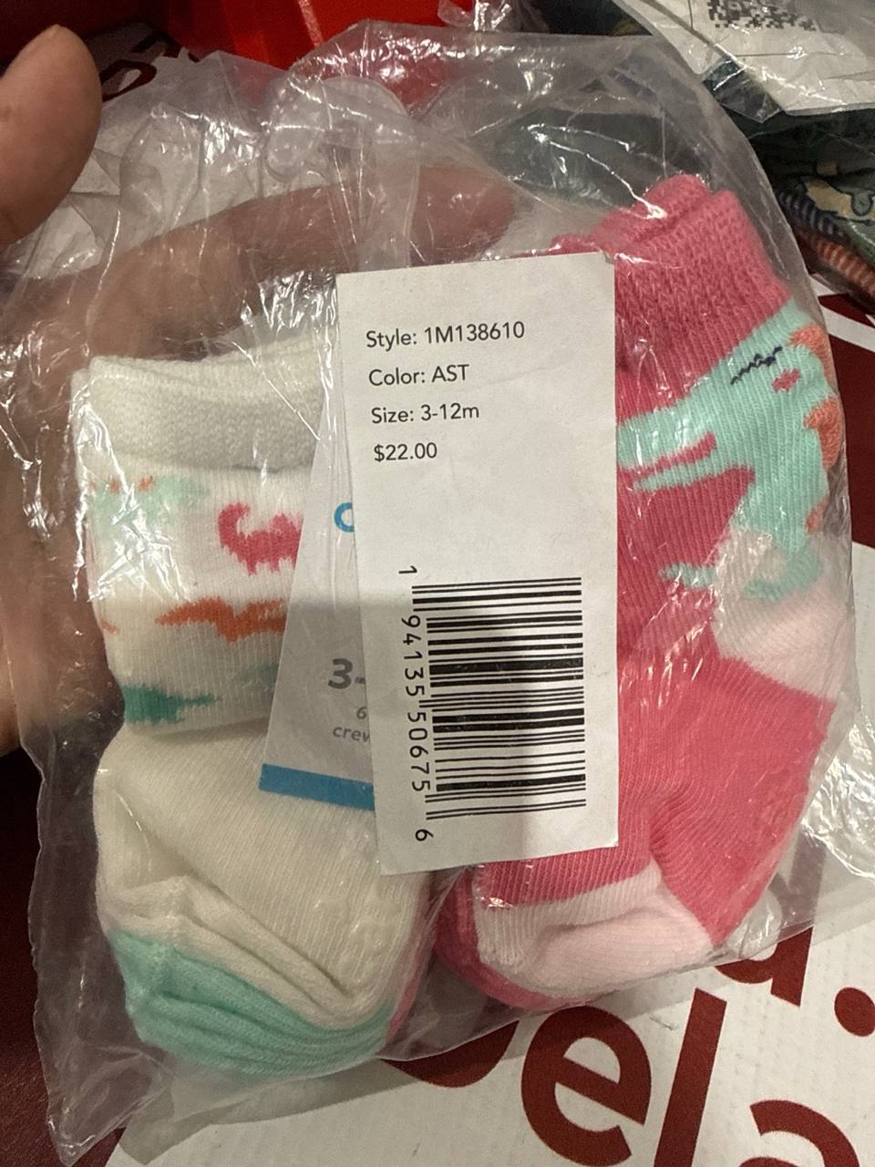 Carter’s meia 6 pares  (A7)