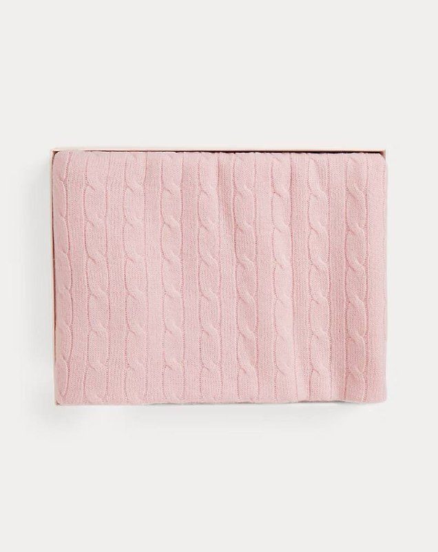 PRL- Cable-Knit Cashmere Blanket