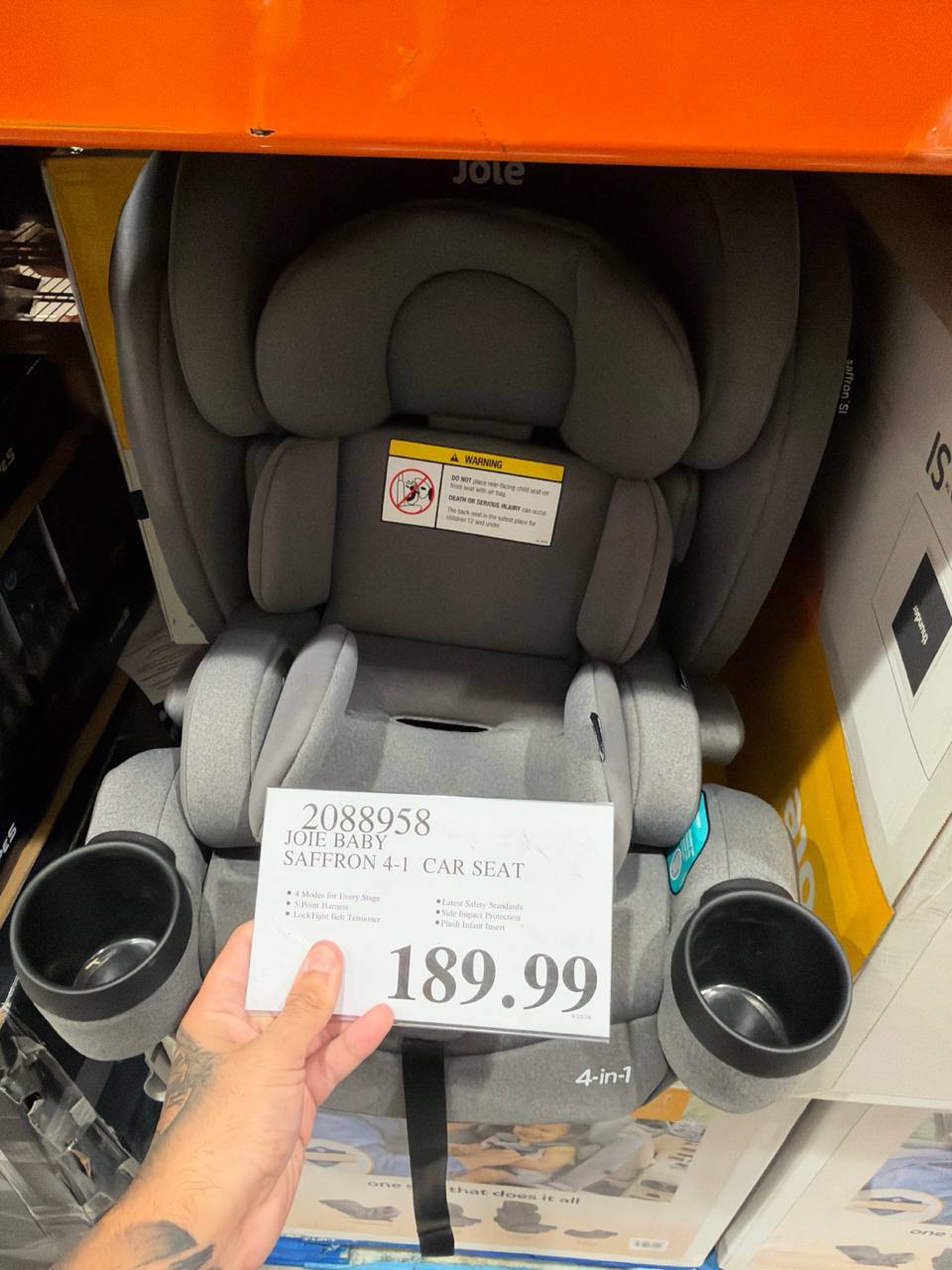 Costco- Joie Baby Saffron 4-1 Car Seat
