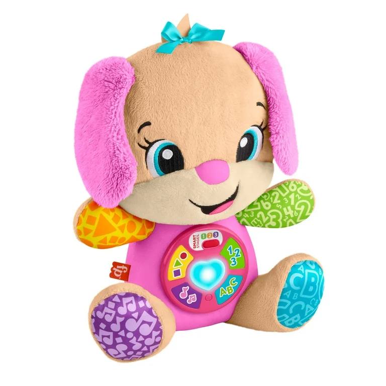 Walmart- Fisher-Price Laugh & Learn Smart Stages Sis Pink Plush Musical Learning Toy for Baby & Toddler