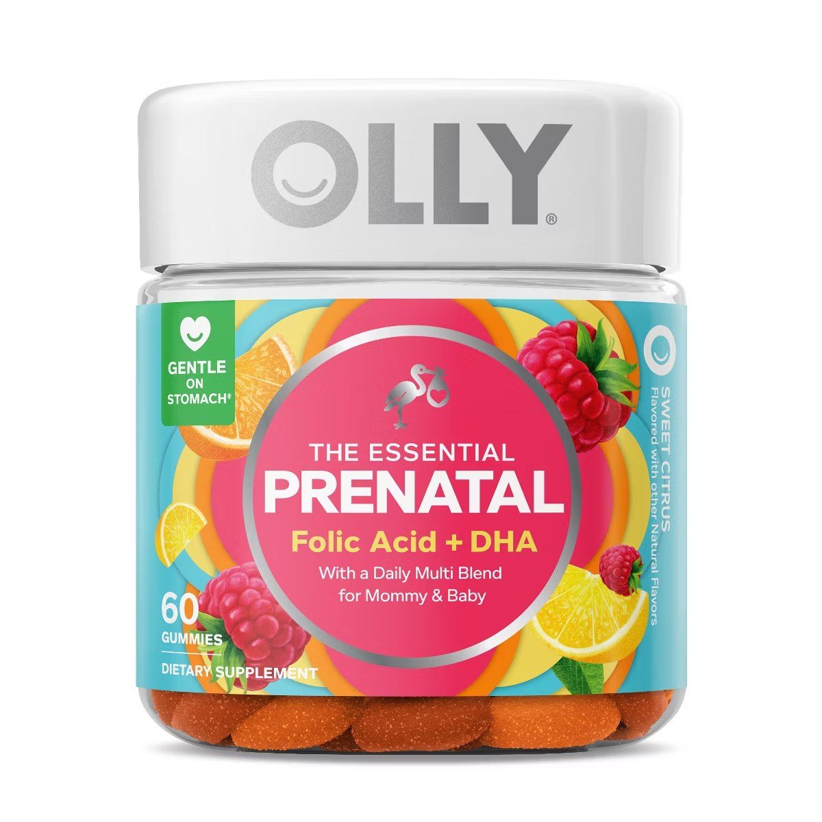 Target - OLLY Essential Prenatal Multivitamin Gummies - Sweet Citrus - 60ct
