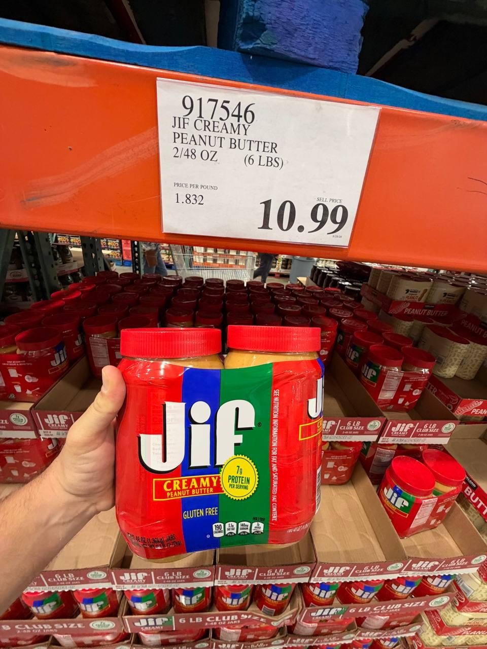 Costco - JIF Creamy Peanut Butter