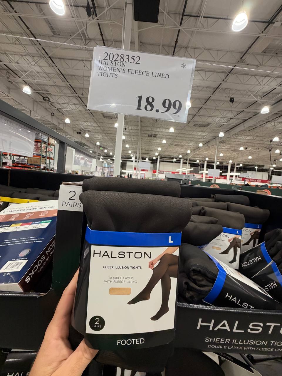 Costco Fem - Halston Fleece Lined Tights