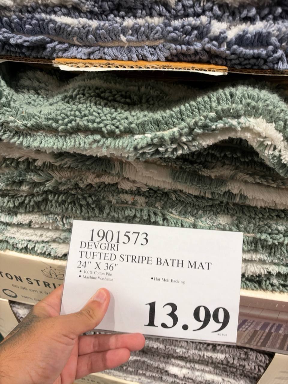 Costco- Devgiri Tufted Stripe Bath Mat