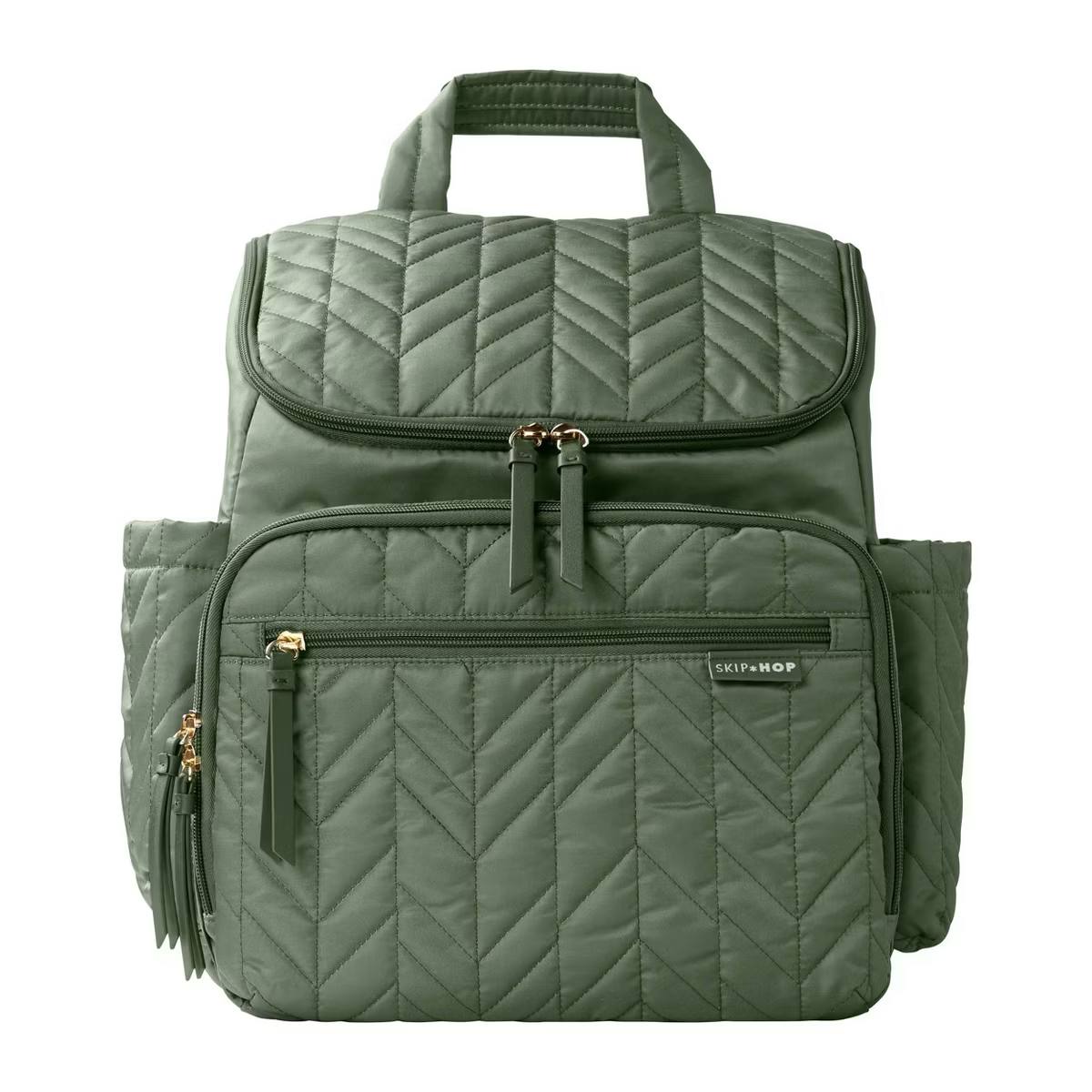 Target- Skip Hop Forma Diaper Bag Travel Backpack with Changing Pad - Sage: Solid Polyester Baby Gear with Spacious Design
