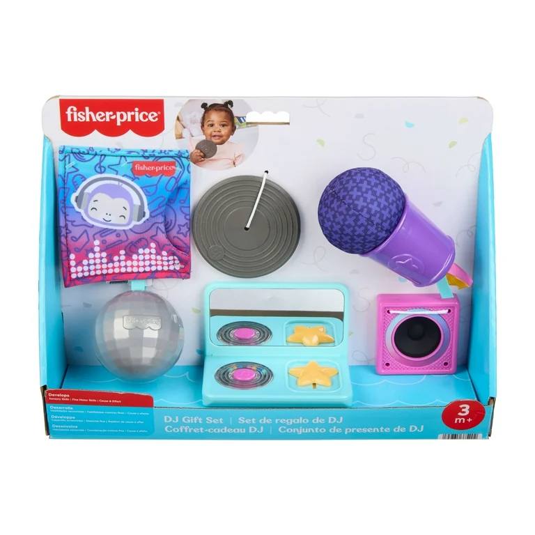 Walmart- Fisher-Price Mini Me Moments DJ Gift Set, 6-Piece Sensory Baby Toys for Newborn Play