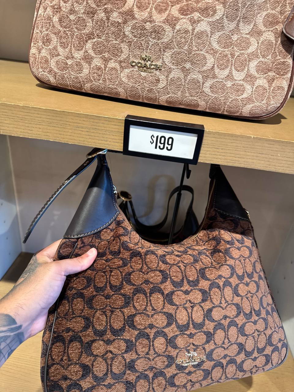 Coach - Bolsa Coach Ella Shoulder Bag In Signature Chenille