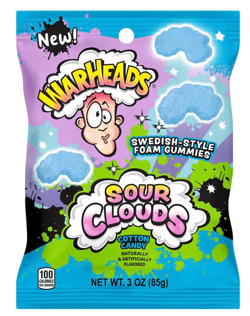Five Bellow - Warheads® Sour Clouds Cotton Candy Foam Gummies 3oz
