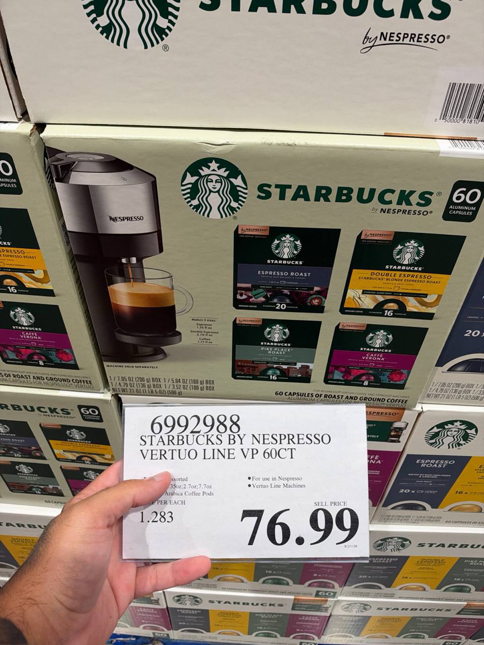 Costco- Starbucks By Nespresso Vertuo Line VP 60CT