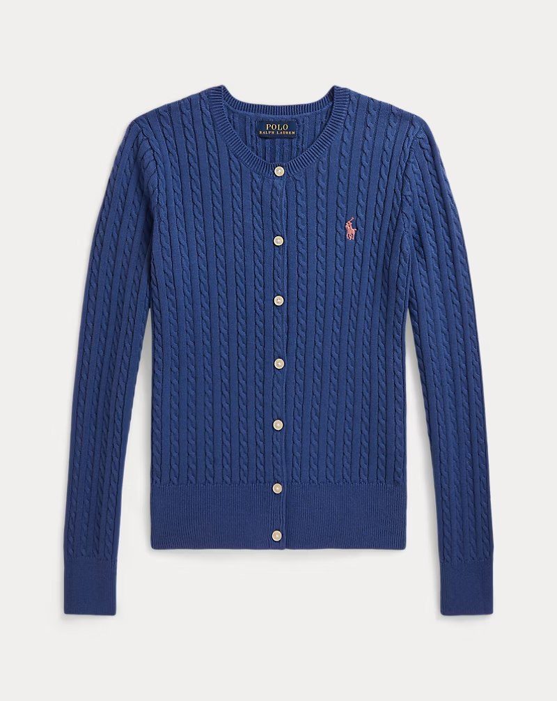 PRL Girl - Mini-Cable Cotton Cardigan