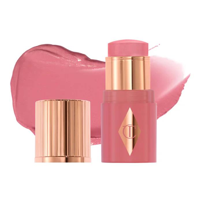 Sephora - Charlotte Tilbury Mini Unreal Lip + Cheek Glow Blush Stick with Hyaluronic Acid- Color Rosy Glow