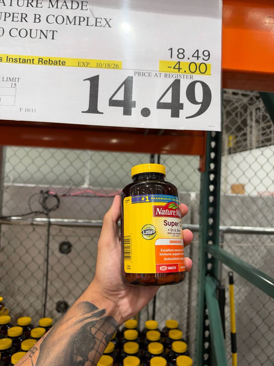 Costco- Nature’s Made Vitamin Super B Complex