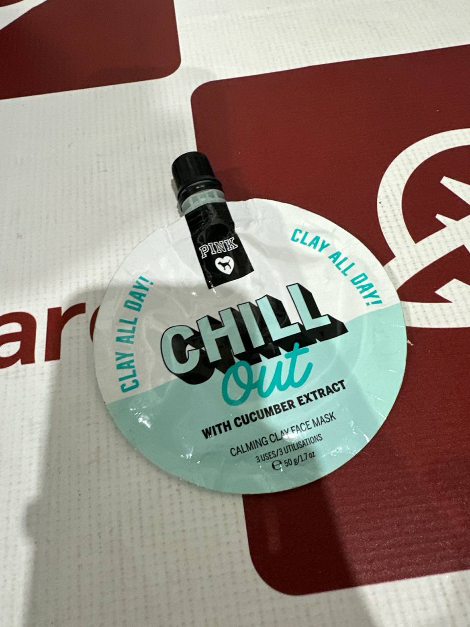 PINK face mask chill out (A5)