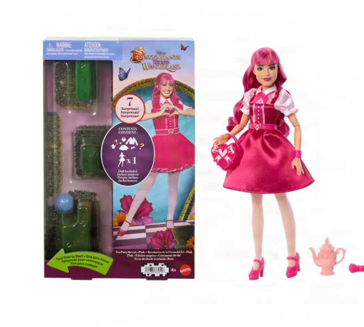 Disney - Pink ''Tea Party Reveal'' Doll – Descendants: Wicked Wonderland – 11''