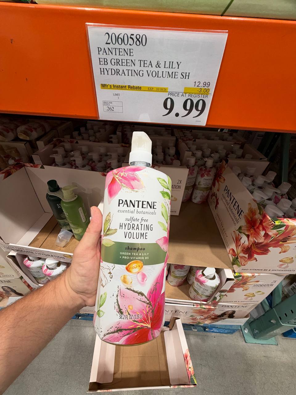 Costco - Pantene Eb Green Tea & Lily Hydrating Volume SH