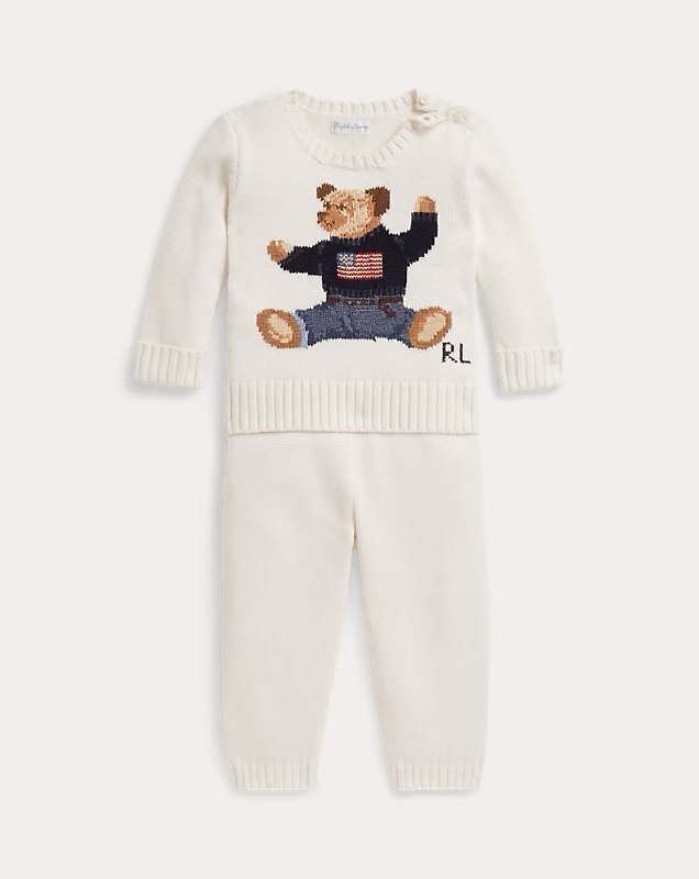 PRL- Polo Bear Cotton Sweater & Pant