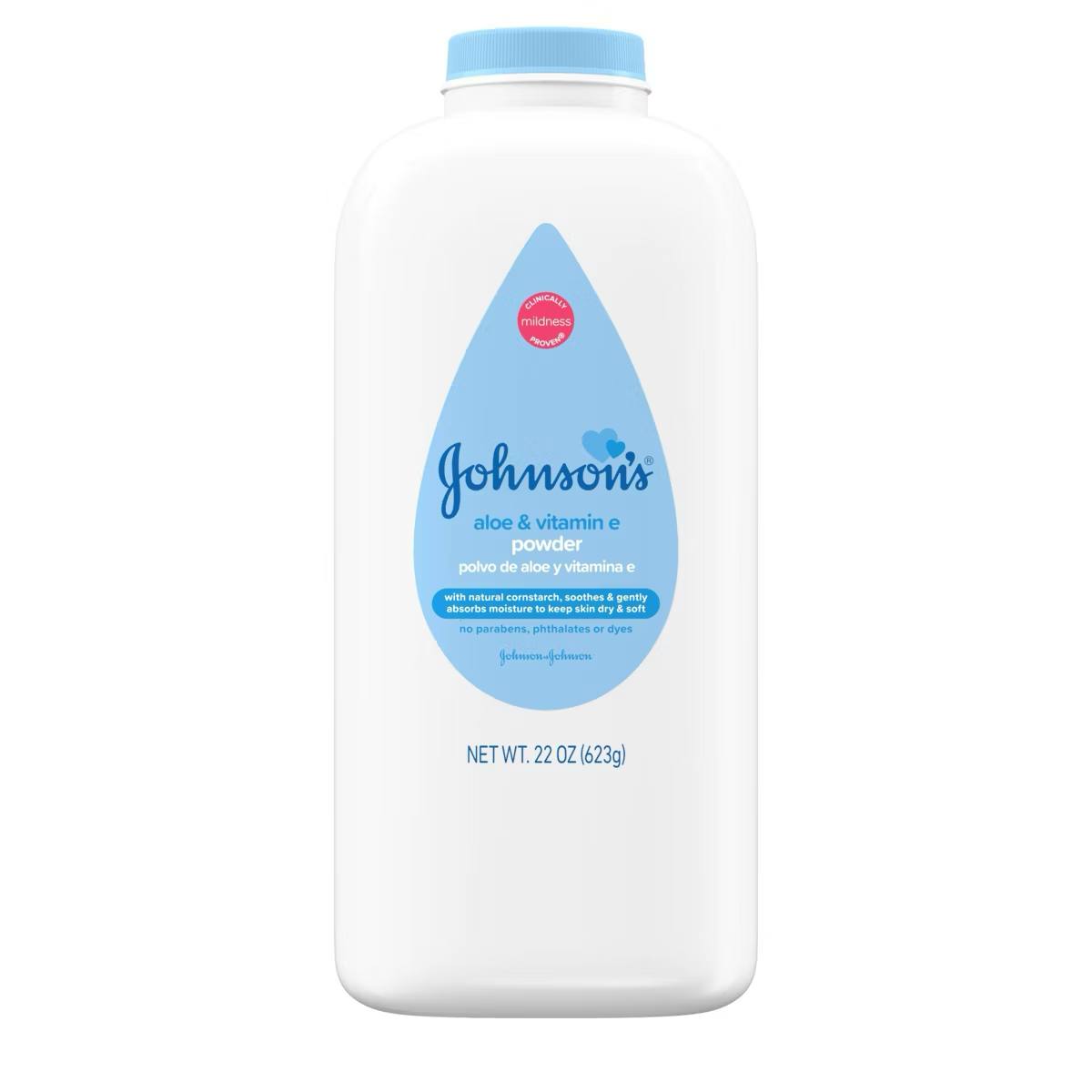 Target- Johnson's Naturally Derived Cornstarch Baby Powder, Aloe & Vitamin E for Delicate Skin - 22oz