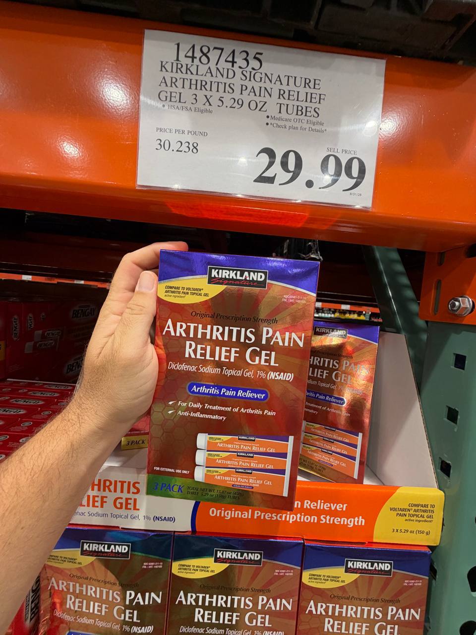 Costco - Arthristis Pain Relief Gel