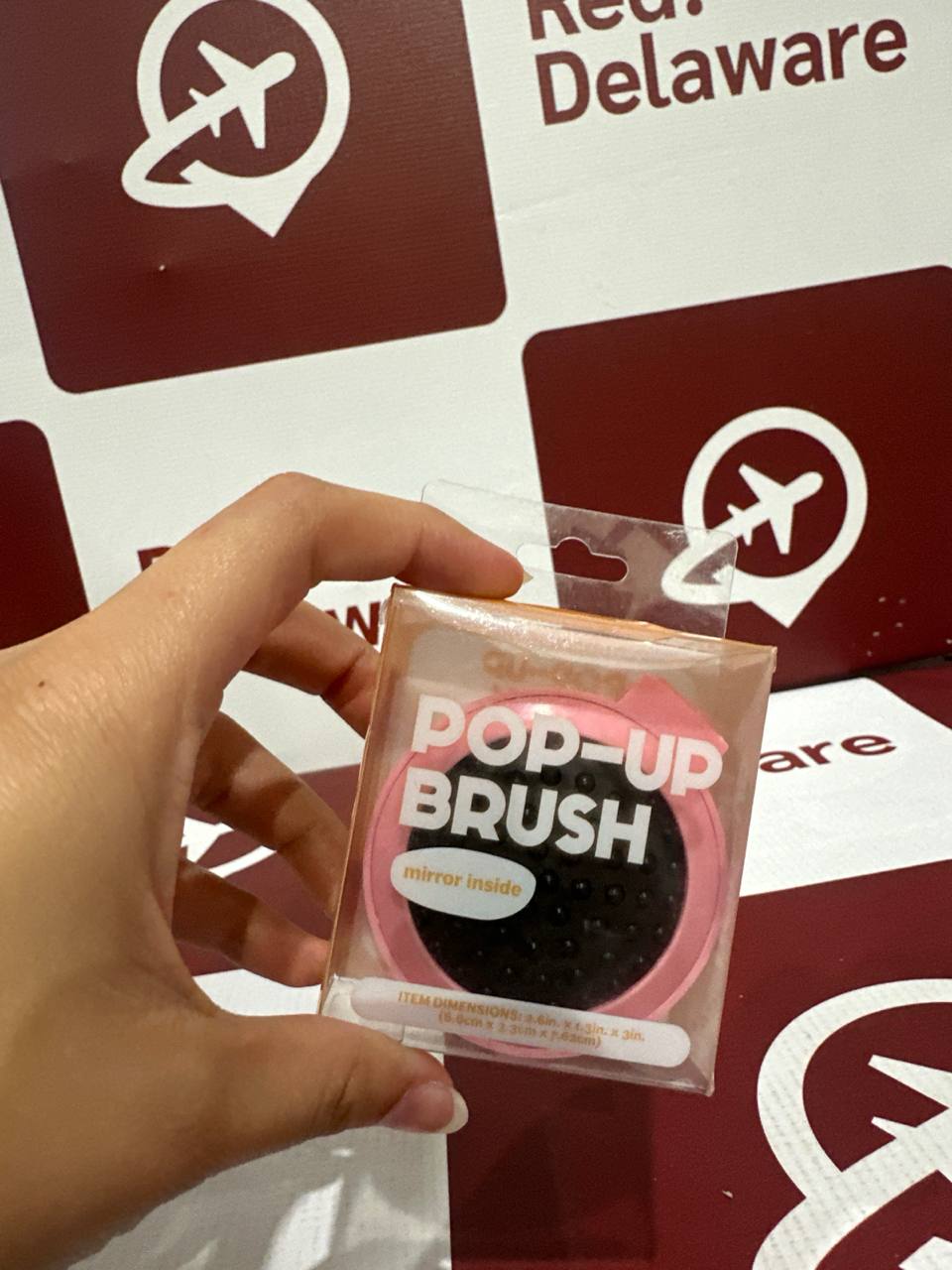 Pop up brush mini escova de cabelo(A6)