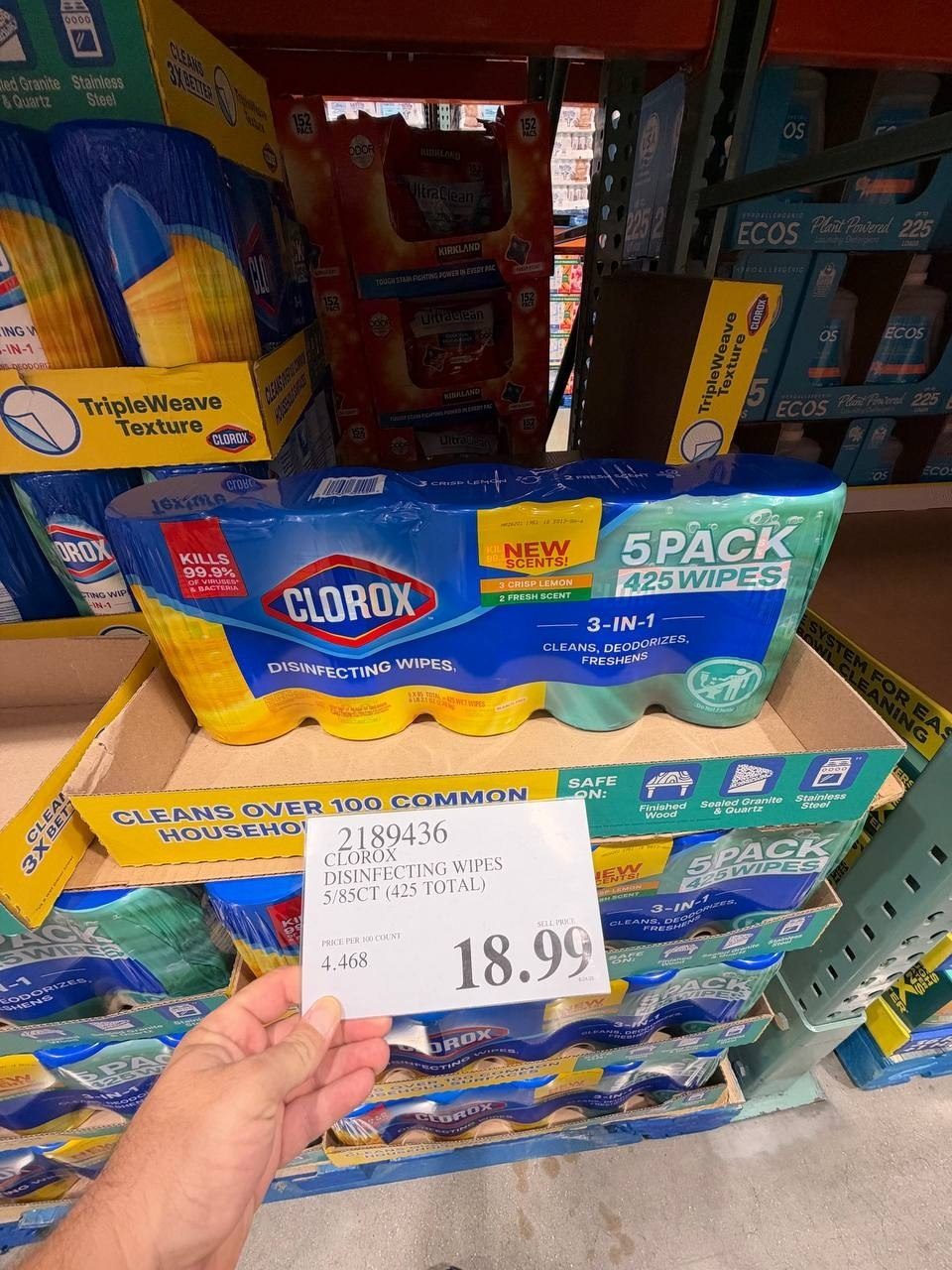 Costco - Clorox Disinfecting Wipes