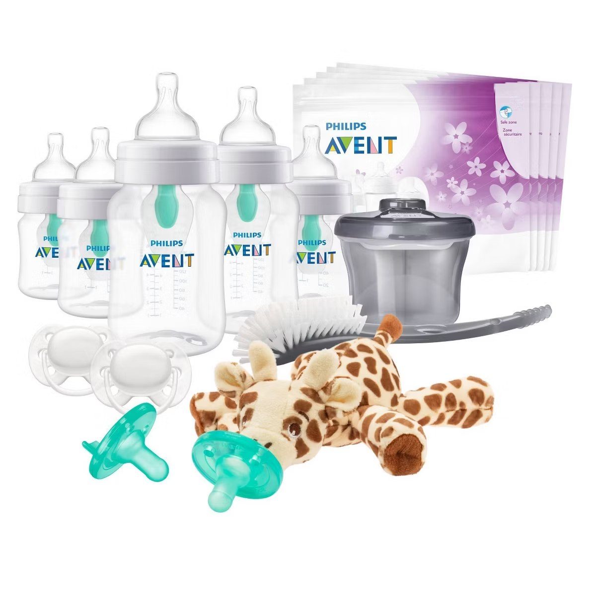 Target - Philips Avent Anti-Colic Baby Bottle with AirFree Vent Essentials Gift Set - 19pc