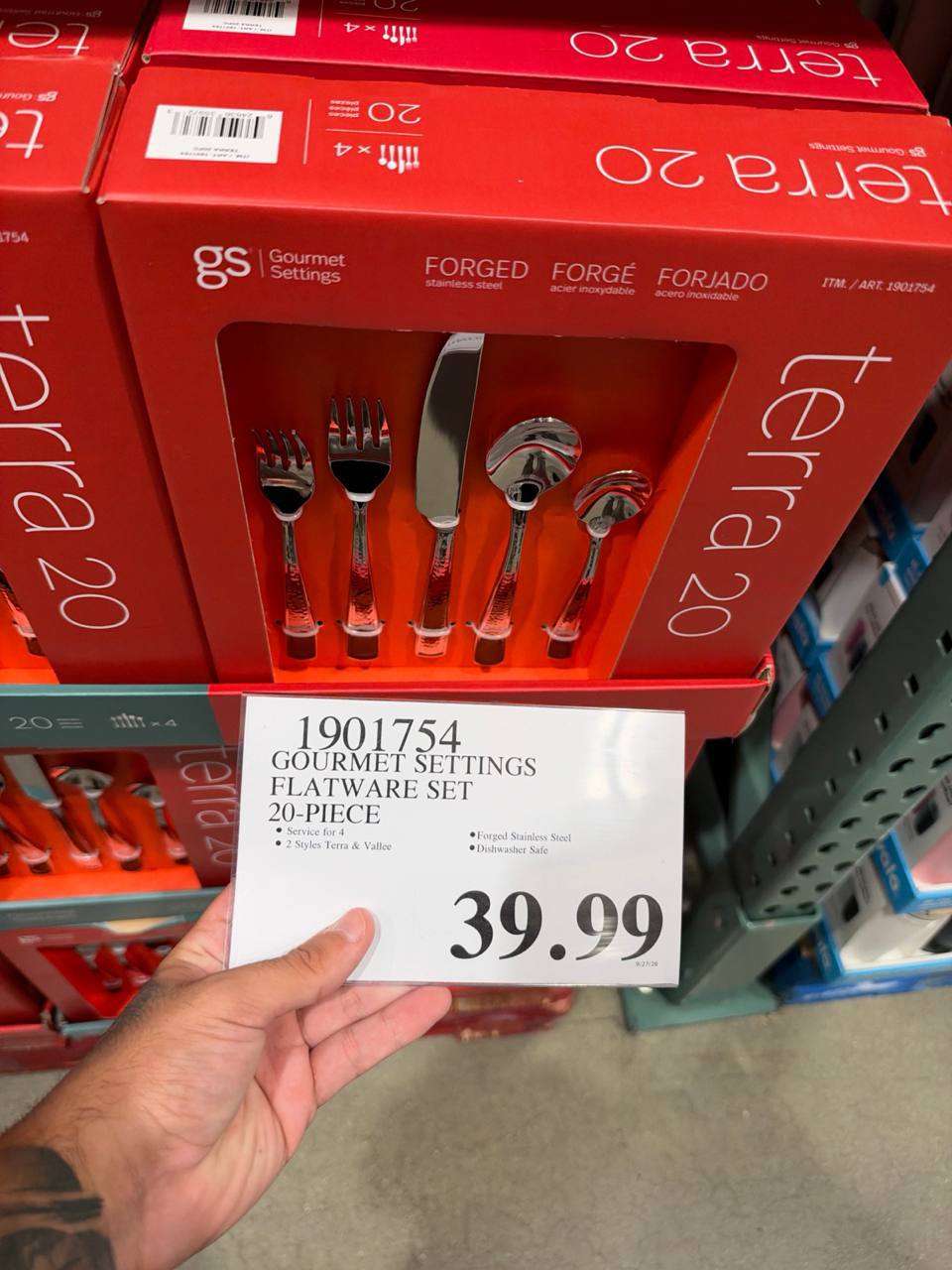Costco - Terra 20 Gourmet Settings Flatware