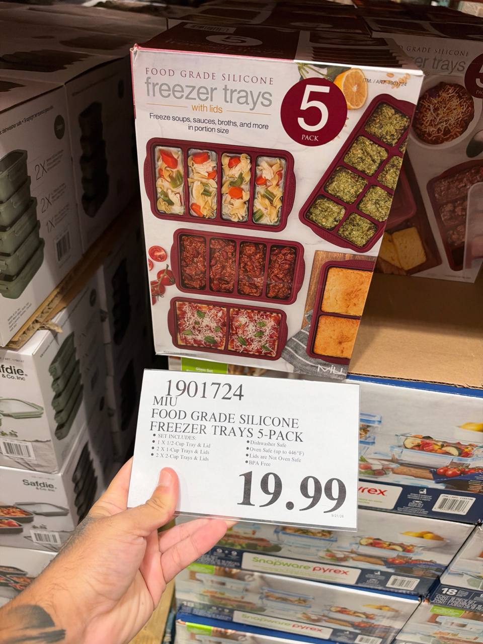 Costco- Freezer Trays Food Grade Silicone