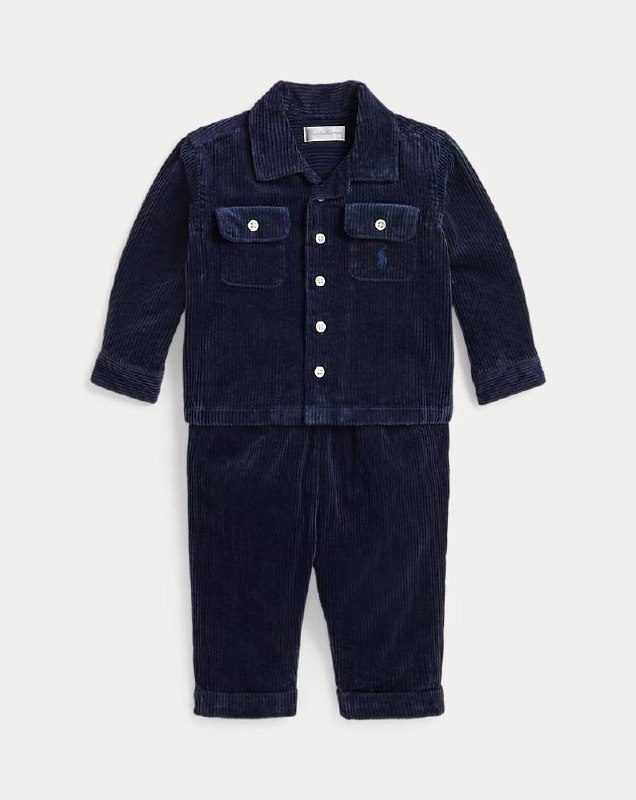 PRL Boy- Cotton Corduroy Shirt & Pant