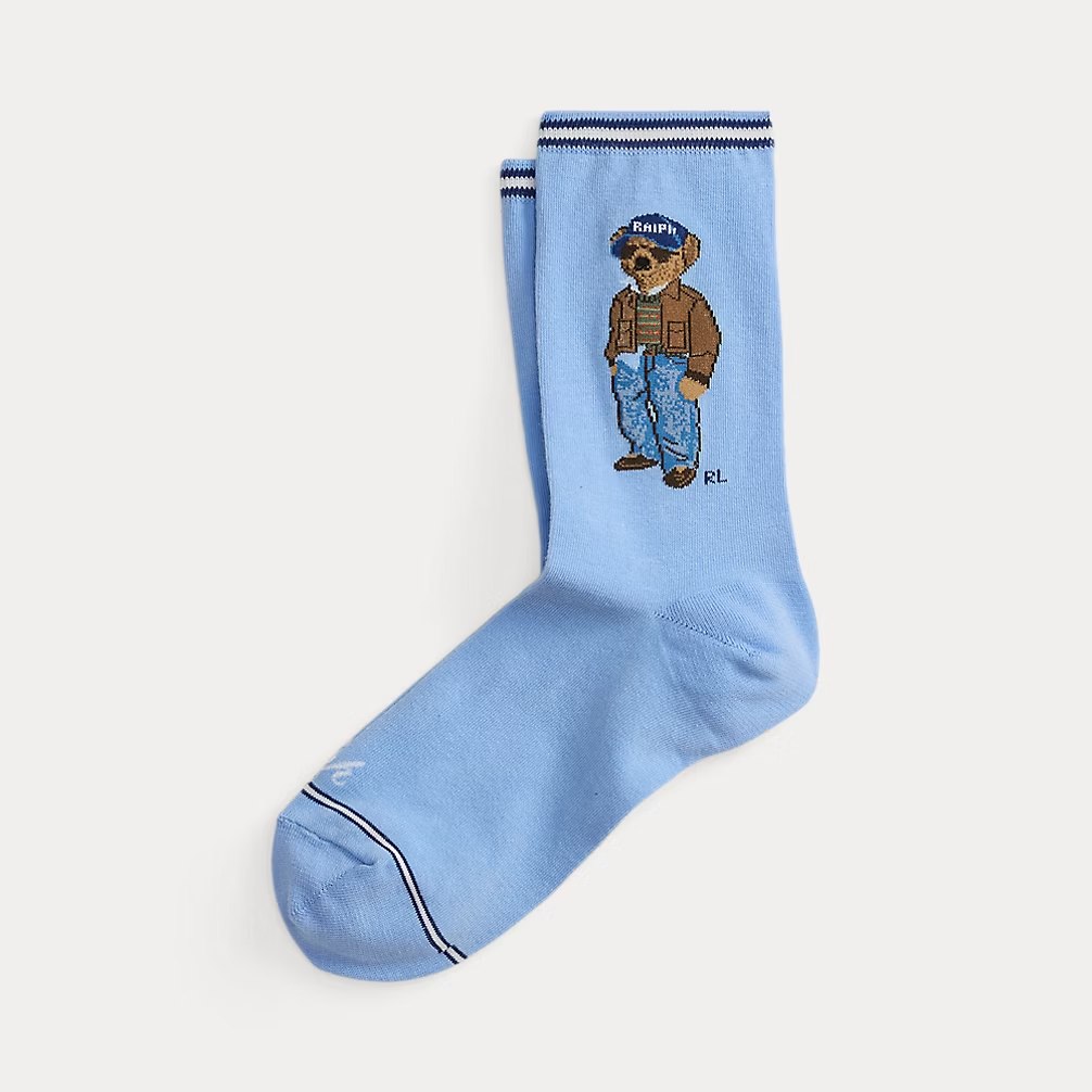 PRL Fem- Polo Bear Crew Socks