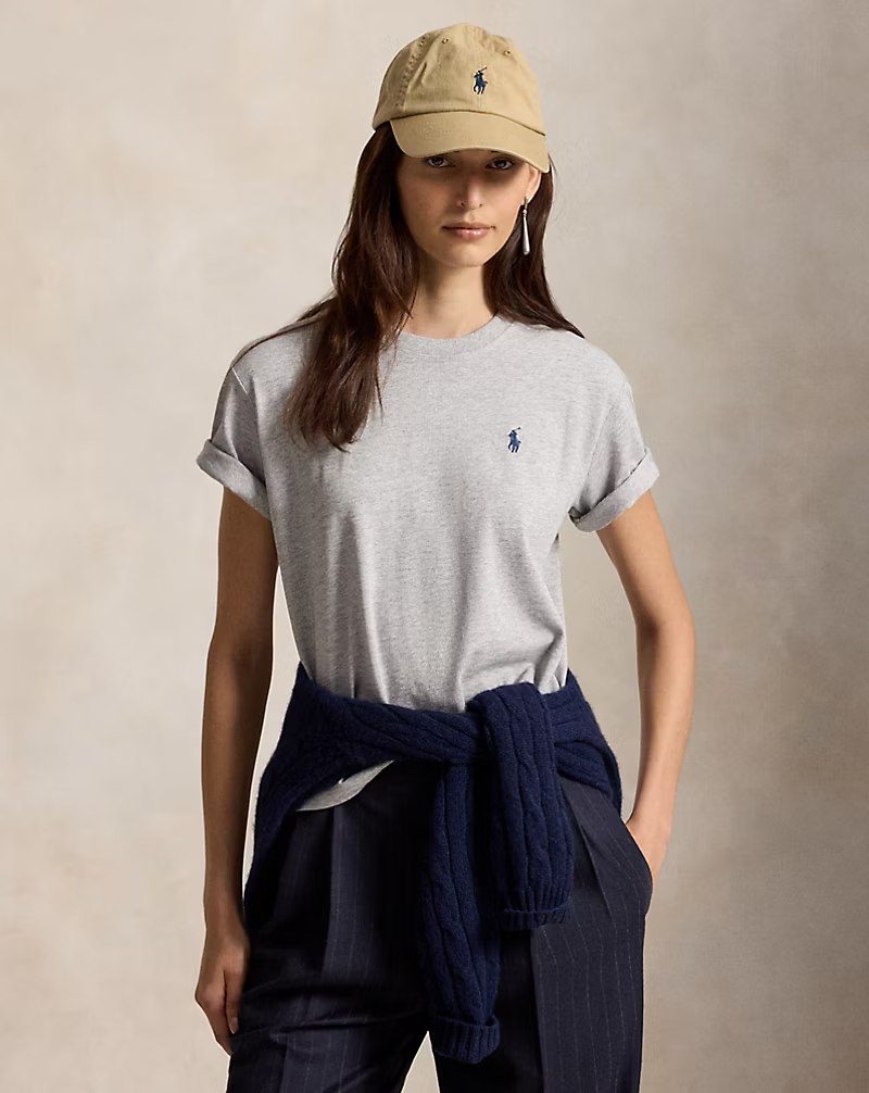 PRL Fem- Relaxed Fit Heavyweight Cotton Tee