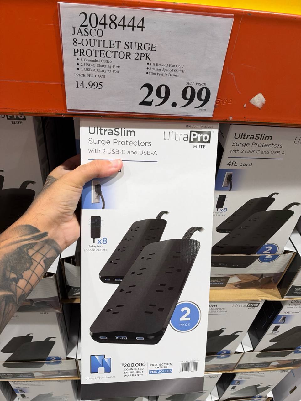 Costco - Jasco 8-outlet Surge