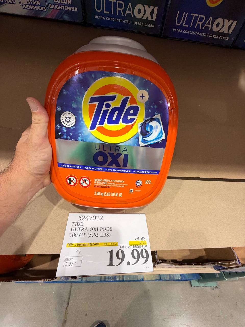 Costco - Tide Ultra Oxi Pods
