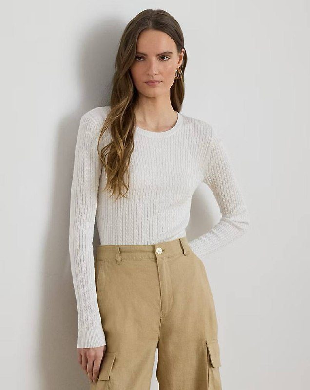 PRL Fem- Mini-Cable Crewneck Sweater