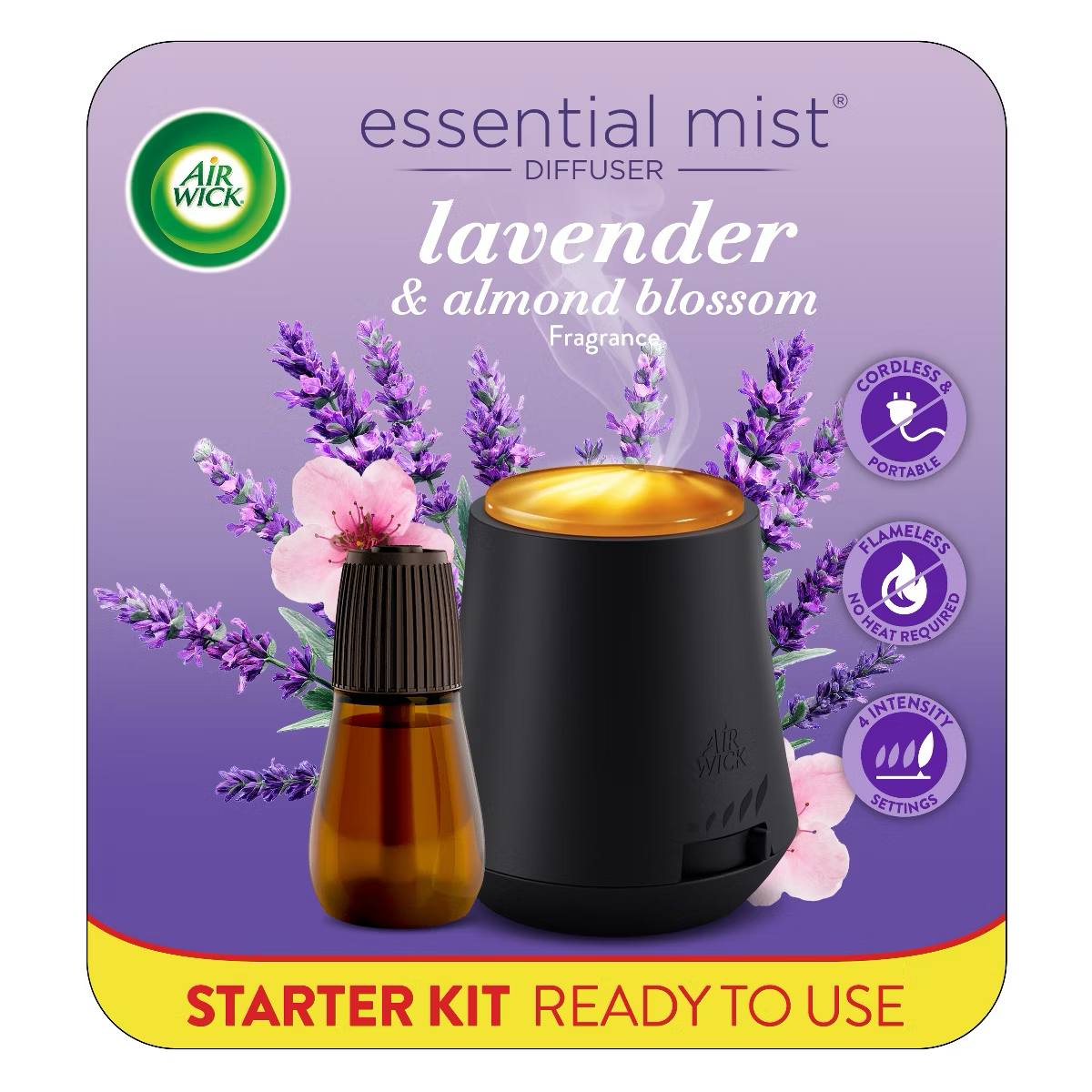 Target - Air Wick Essential Mist Lavender & Almond Blossom Air Freshener - 0.67oz