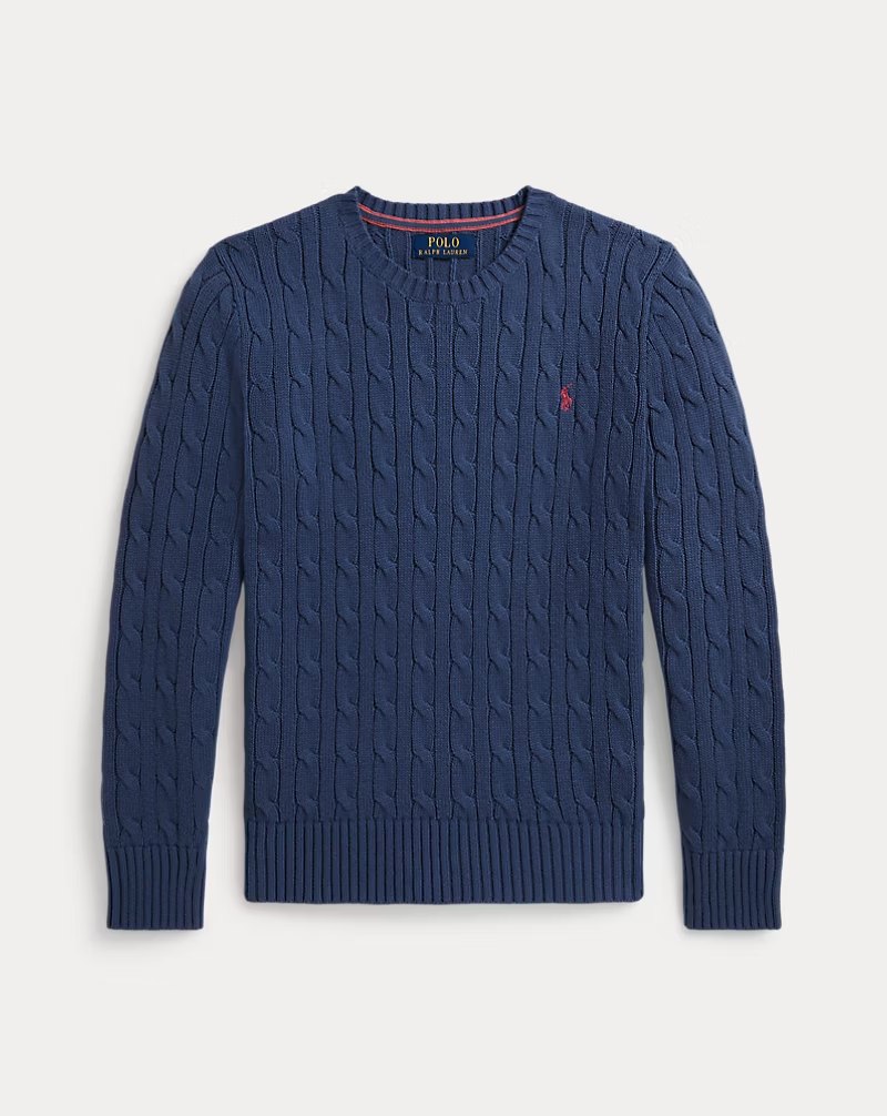PRL Boy -Cable-Knit Cotton Sweater