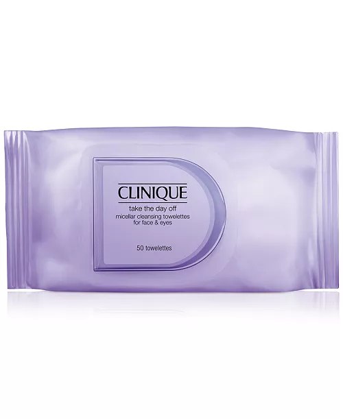 Macy's - Clinique Take The Day Off™ Micellar Cleansing Towelettes for Face & Eyes Makeup Remover, 50 Towelettes