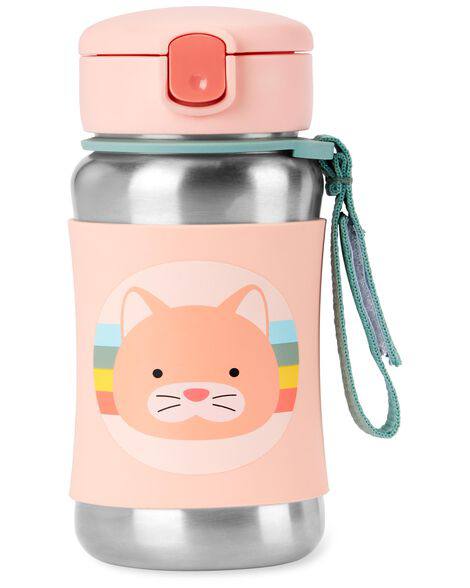 Carter’s Onli - Skip Hop Zoo Stainless Steel Little Kid Straw Bottle - Cat