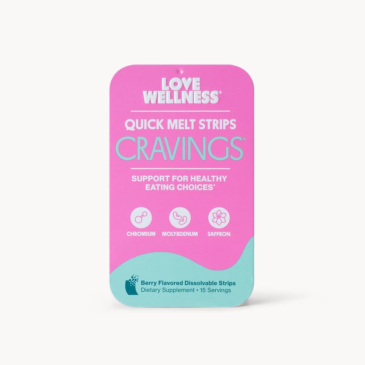 Target - Love Wellness Cravings Quick Melt Strips - Healthy Eating Support - Mixed Berry - 15ct