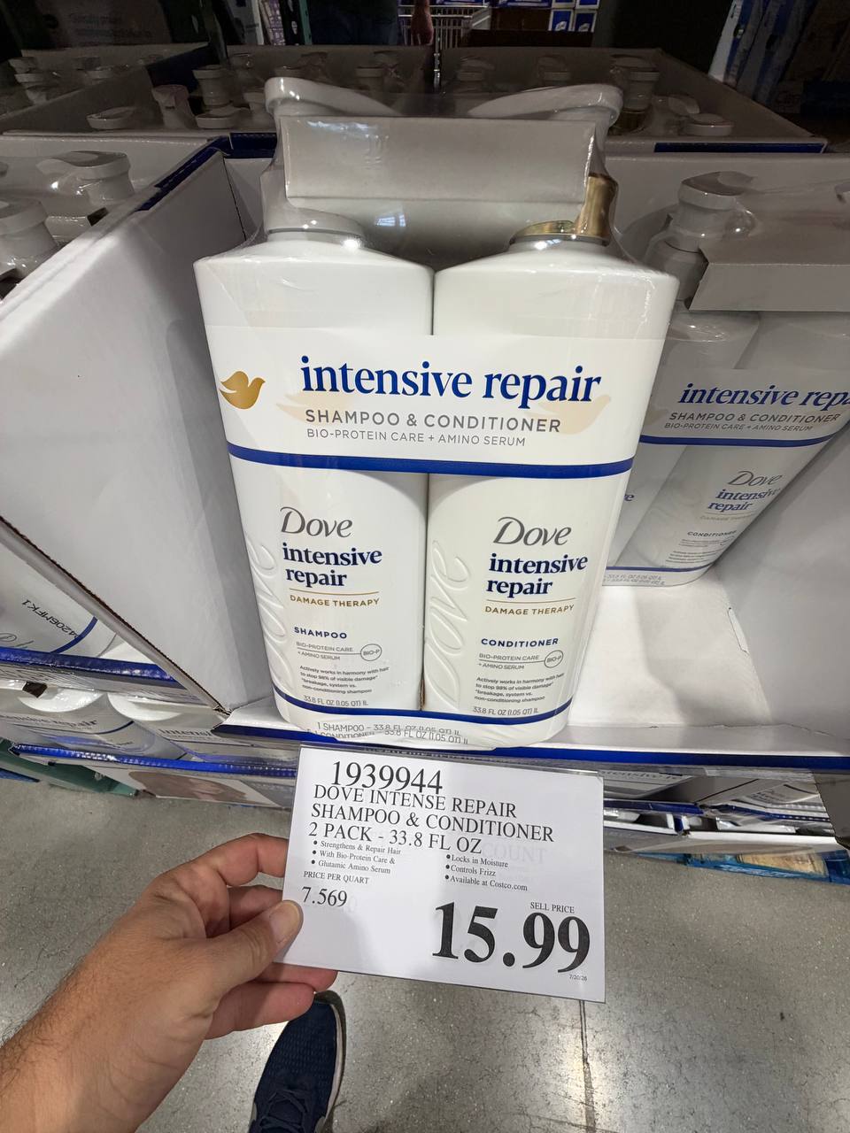Costco - Dove Intense Repair Shampoo & Conditioner