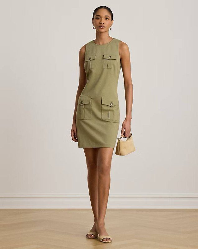 PRL Fem- Ponte Sleeveless Sheath Dress