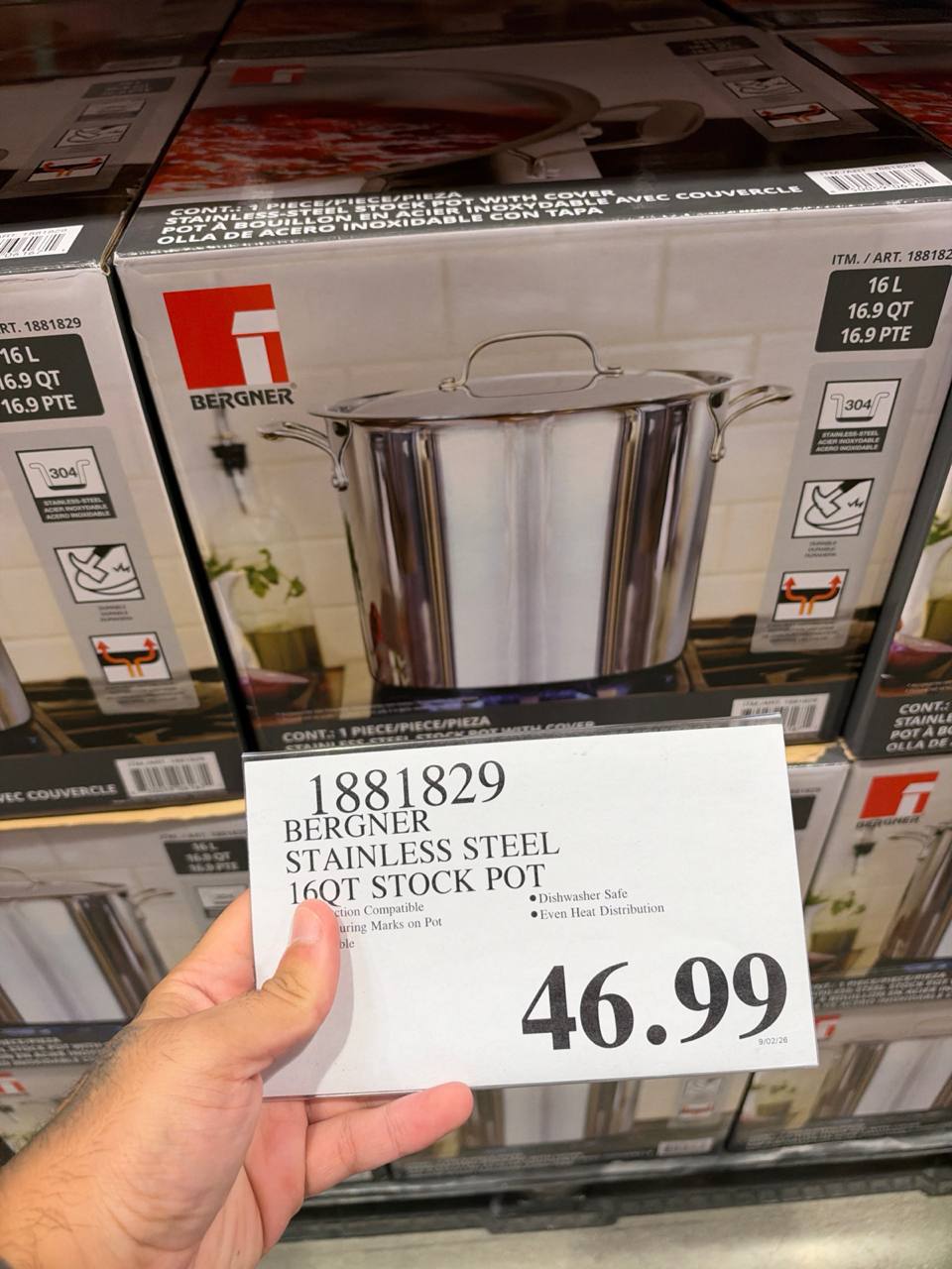 Costco- Bergner Stainless Steel stock Pot