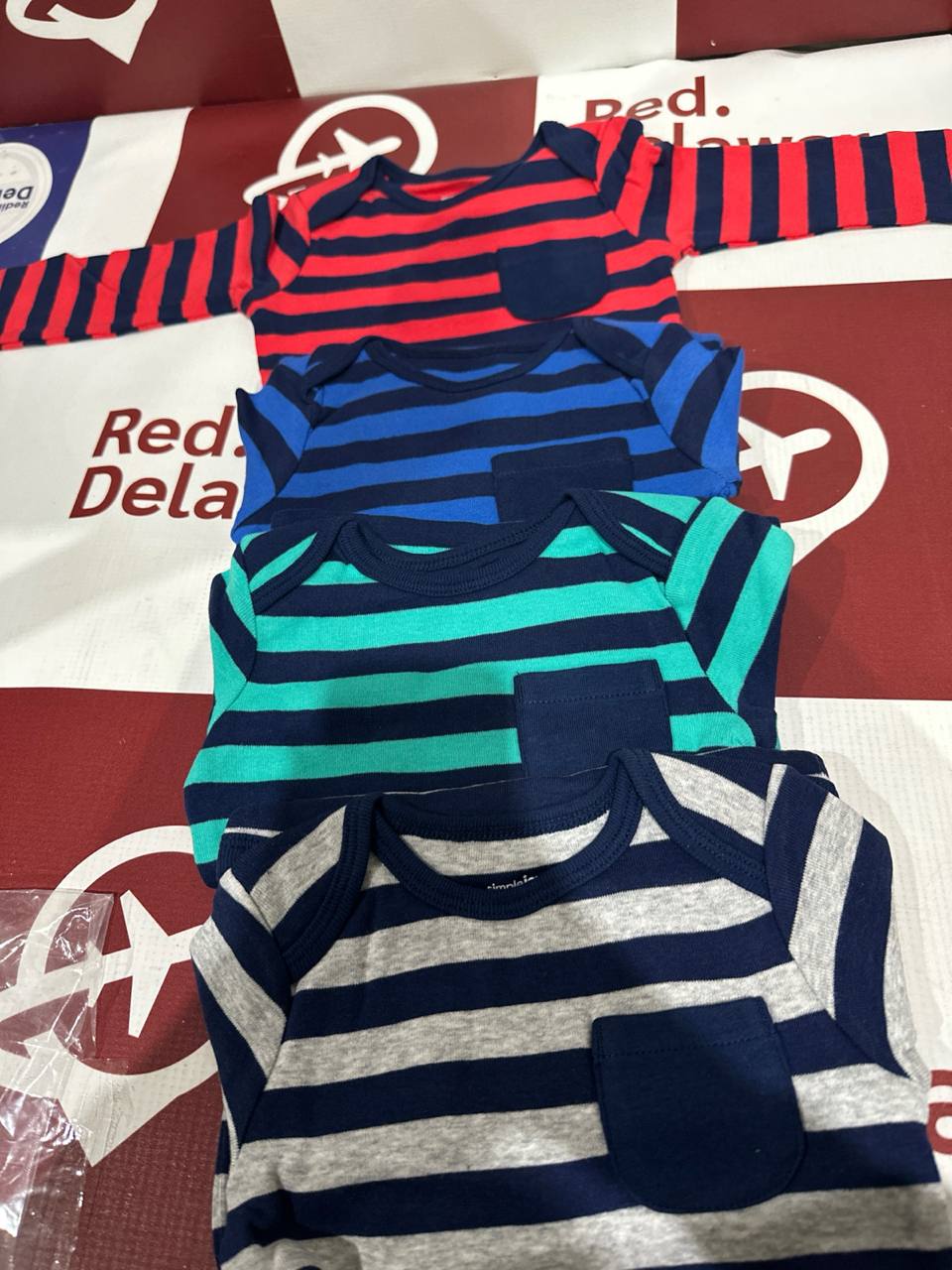 Carters Set 4 Body manga longa (E4)